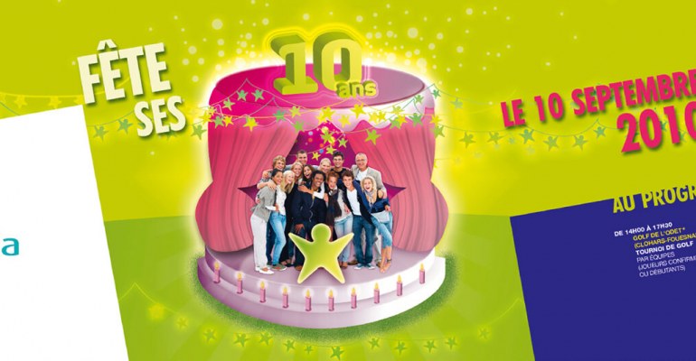 Carton d'anniversaire pour les 10 ans de l'entreprise